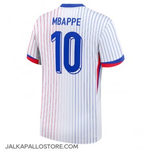 Ranska Kylian Mbappe #10 Vieraspaita EM-Kisat 2024 Lyhythihainen